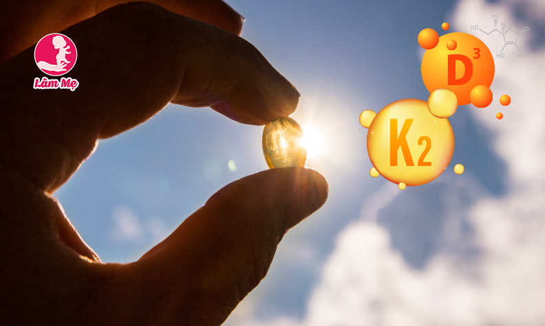 Nên cho trẻ sơ sinh uống vitamin D3 hay vitamin D3K2?